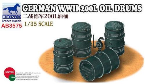 Bronco 1:35 German WWII 200L Oil Drums