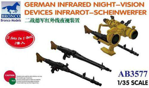 Bronco 1:35 GERMAN INFRARED NIGHT-VISION DEVICES INFRAROT-SCHEINWERFER