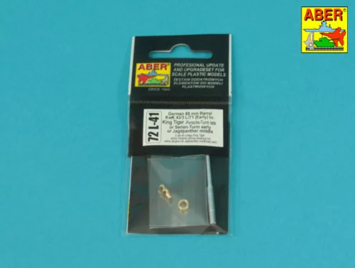 Aber Models 1:72 Barrel 88mm to King Tiger-Porsche late, Serienearly, Jagdpanther middle