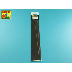 Aber Models Brass hexagonal rods 1,0mm length 245mm x2 pcs.
