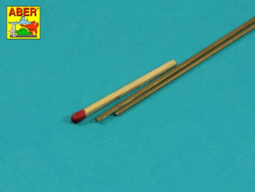Aber Models Brass hexagonal rods 1,5mm length 245mm x2 pcs.
