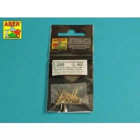   Aber Models 1:200 Set of 20 pcs 40 mm Bofors Mk.1 barrels for US Navy ships