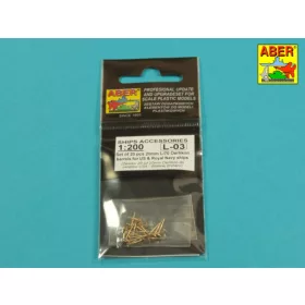   Aber Models 1:200 Set of 20 pcs 20 mm L/70 Oerlikon Mk.10 barrels for US Navy ships