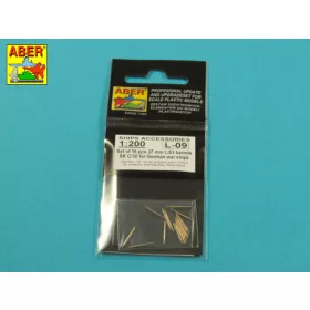   Aber Models 1:200 Set of 16 pcs 37 mm L/83 barrels SK C/30 for German ships