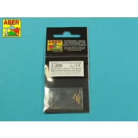   Aber Models 1:200 Set of 20 pcs 20 mm L/65 barrels MG C/30 for German ships