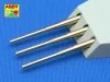 Aber Models 1:350 Set of 9 pcs 406 mm long barrels North Carolina