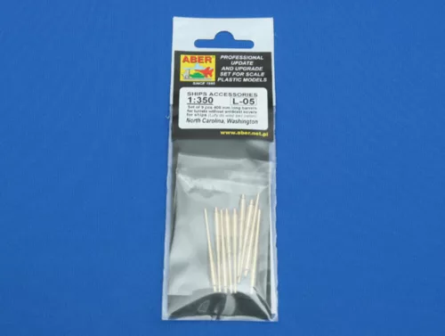 Aber Models 1:350 Set of 9 pcs 406 mm long barrels North Carolina
