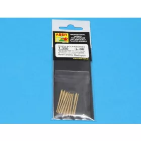   Aber Models 1:350 Set of 9 pcs 406 mm short barrels for North Carolina