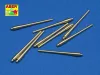 Aber Models 1:350 Set of 9 pcs 406 mm short barrels for North Carolina