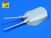 Aber Models 1:350 8 pcs 406 mm barrels for Nagato