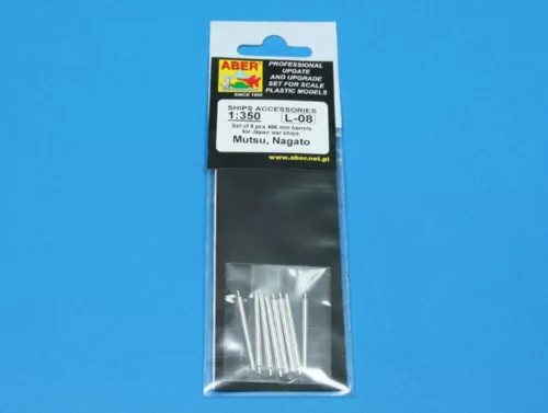 Aber Models 1:350 8 pcs 406 mm barrels for Nagato