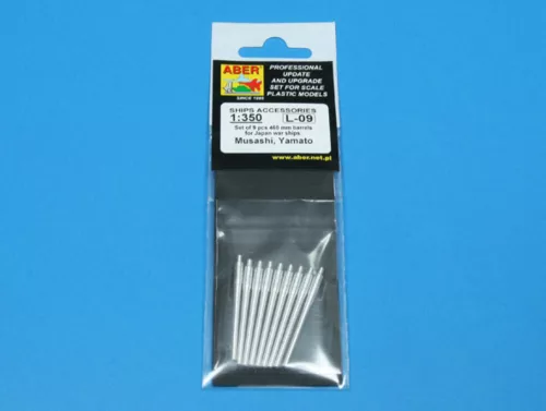 Aber Models 1:350 9 pcs 460 mm barrels for Yamato