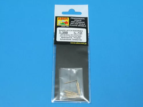 Aber Models 1:350 12 pcs 150 mm barrels for Bismarck