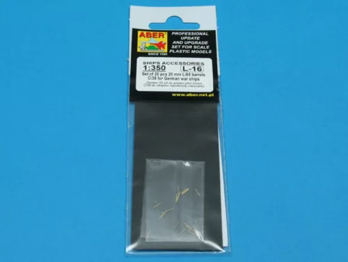 Aber Models 1:350 20 pcs 20 mm L/65 barrels C/38