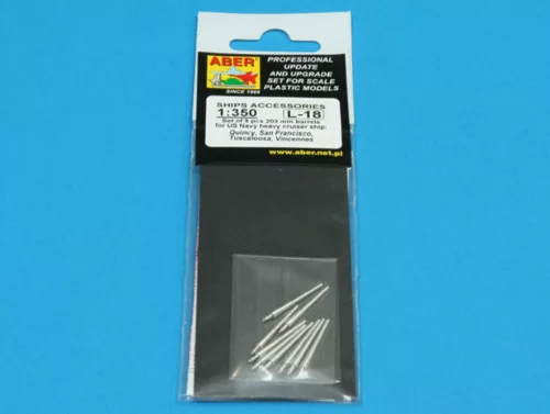 Aber Models 1:350 Set of 9 pcs 203 mm barrels for San Francisco type
