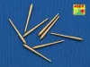 Aber Models 1:700 Set of 8 pcs 381mm long barrels for turrets without antiblast covers ships Hood