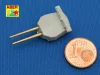 Aber Models 1:700 Set of 8 pcs 381mm long barrels for turrets without antiblast covers ships Hood