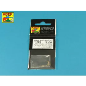   Aber Models 1:700 Set of Barrels for Narvic classe destroyers type 1936A: 150mm x 5; 37mm x 8; 37mm(M42) x 10;