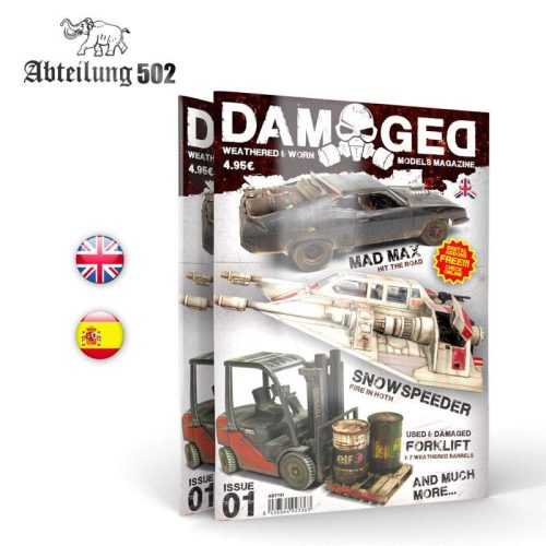 Damaged - Weathered & worn model magazine