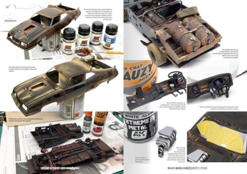 Damaged - Weathered & worn model magazine