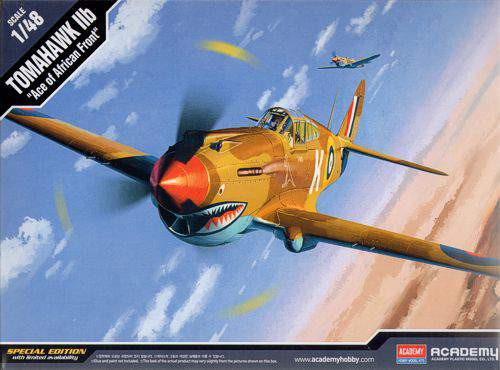 Academy 1:48 Curtiss Tomahawk IIb 'Ace of African Front' repülő makett