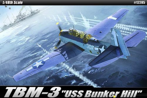 Academy 1:48 TBM-3 ”USS Bunker Hill” repülő makett