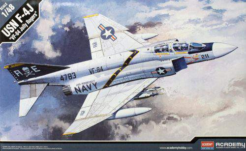 Academy 1:48 McDonnell F-4J Phantom VF-84 Jolly Rogers with Cartograf decal