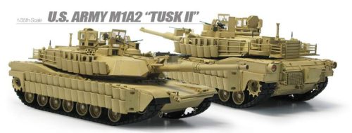 Academy 1:35 M1A2 TUSK II US Army Tank V2 harcjármű makett