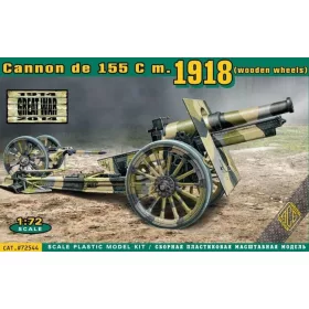ACE 1:72 Cannon de 155 C m.1918 (wooden wheels)