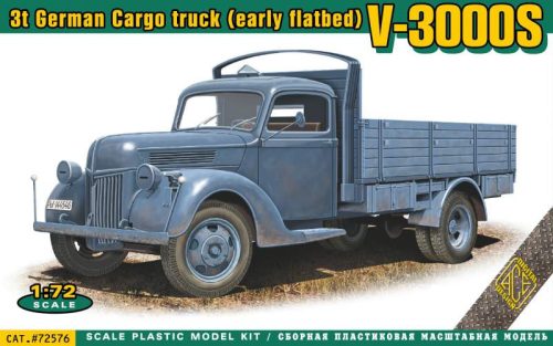 Ace Model 1:72 V3000S 3t German Cargo truck (early flatbed)