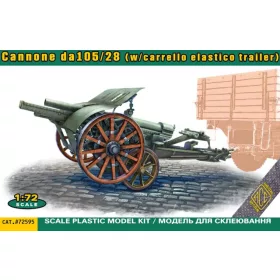 ACE 1:72 Italian 105/28 field cannon with trailer