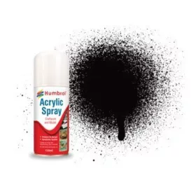 Humbrol HUMBROL ACRYLIC HOBBY SPRAY 150ML No 85 Black Satin