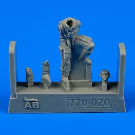   Aerobonus 1:72 German Luftwaffe Pilot WWII f.Bf 109 lat late version