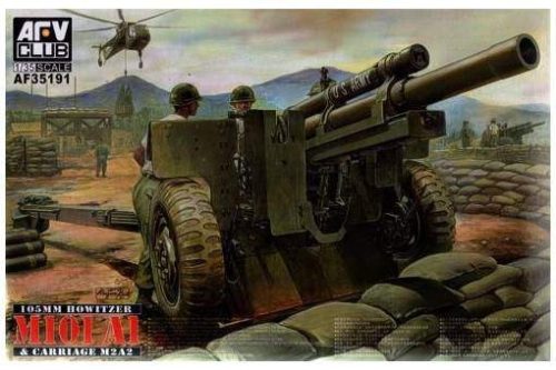 AFV-Club 1:35 105mm Howitzer M101 A1 Carriage M2 A2 harcjármű makett