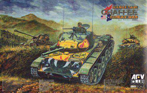 AFV-Club 1:35 M24 Chafee tank Korea war vision harcjármű makett