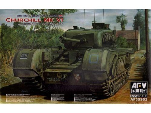 AFV-Club 1:35 Churchill MK VI/75mm GUN (Limited) harcjármű makett