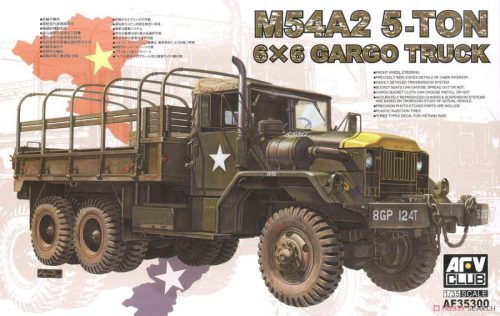 AFV-Club 1:35 M54A2 5-Ton 6x6 Cargo Truck harcjármű makett