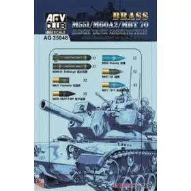 AFV-Club 1:35 M551/60A/MBT70 152MM Ammunition (Brass)
