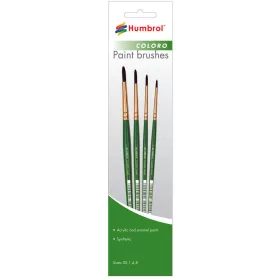 Humbrol Coloro Pinsel-Set (Größen 00, 1, 4 & 8)