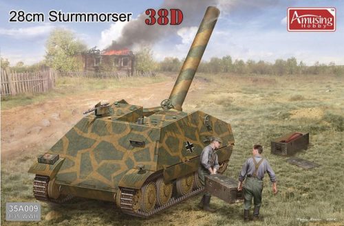 Amusing Hobby 1:35 28cm Sturmmörser auf Panzer 38D harcjármű makett
