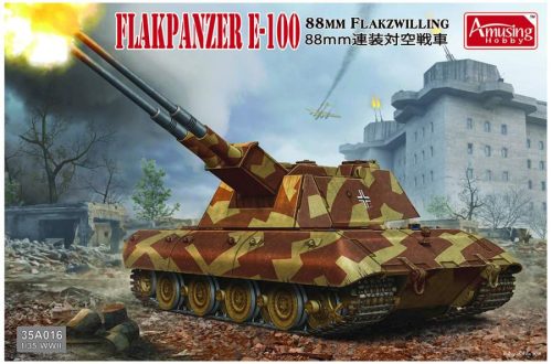 Amusing Hobby 1:35 8,8cm Flakpanzer E-100 harcjármű makett
