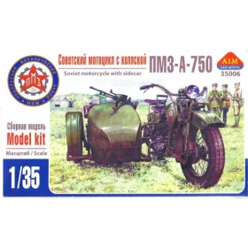   AIM -Fan Modell 1:35 PMZ-A-750 Soviet motorcycle with sidecar