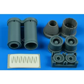 Aires 1:72 F-14D Tomcat exhasut nozzles - varied for Tamiya