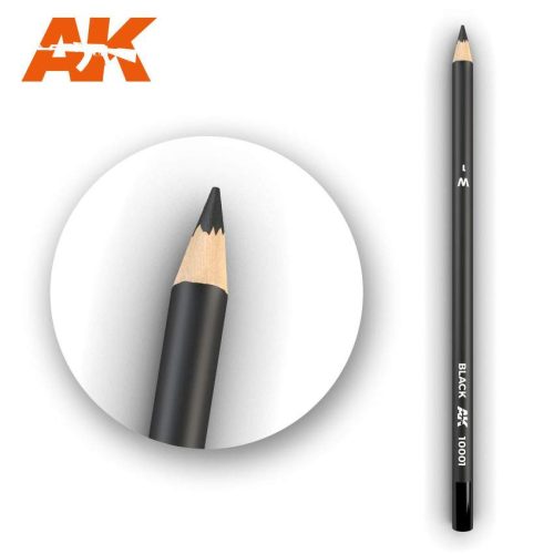 Fekete színű akvarell ceruza - Watercolor Pencil Black 