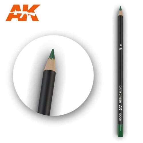 Sötét zöld színű akvarell ceruza - Watercolor Pencil Dark Green