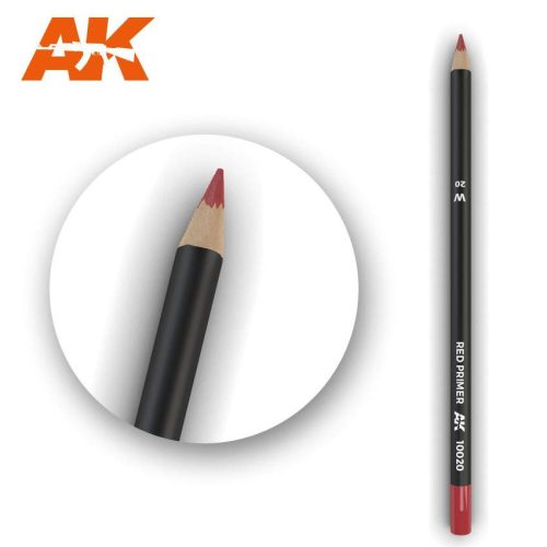 Vörös színű akvarell ceruza - Watercolor Pencil Red Primer