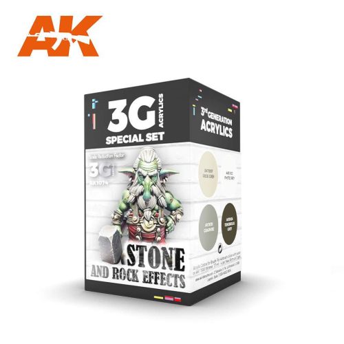 Acrylics 3rd generation Wargame color set Stone and rock effects