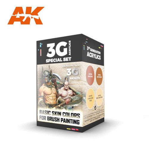 Acrylics 3rd generation Wargame color set Basic skin colors