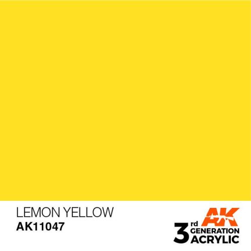 Acrylics 3rd generation Lemon Yellow 17ml