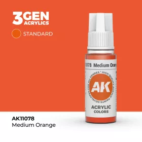 Acrylics 3rd generation Medium Orange 17ml